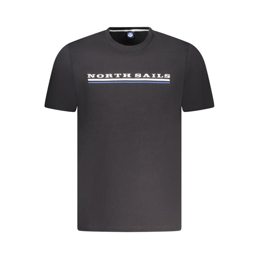 North Sails Schwarzes Baumwolle Männer T-Shirt