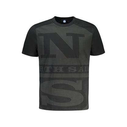North Sails Schwarzes Baumwolle Männer T-Shirt