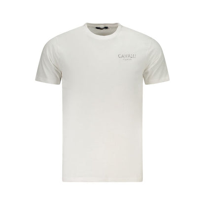 Cavalli Class T-Shirt für Männer aus weißer Baumwolle