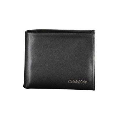 Calvin Klein Schwarzes Polyester Herren Portemonnaie