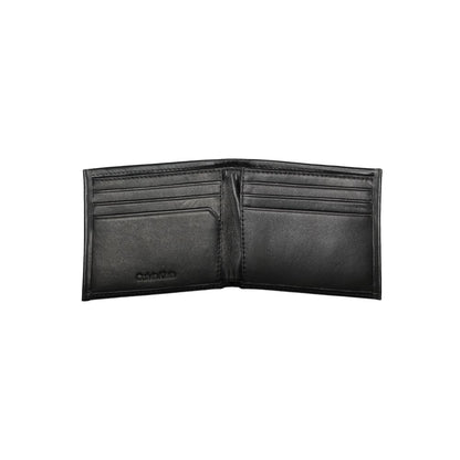 Calvin Klein Schwarzes Polyester Herren Portemonnaie