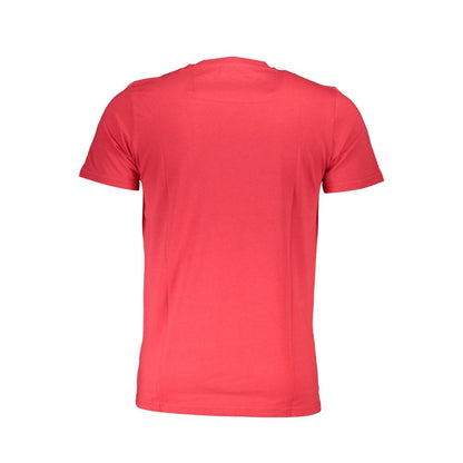 Cavalli Class Rotes Baumwolle Männer T-Shirt