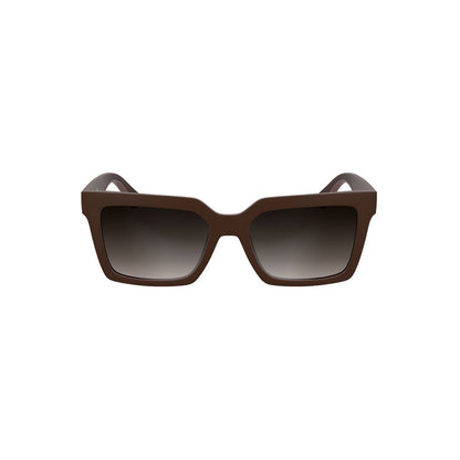 Calvin Klein Rote Sonnenbrille aus biobasiertem Stoff