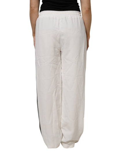 Dolce & Gabbana Weiße Jogger-Sweatpants Hose