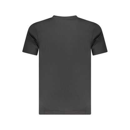 Cavalli Class Schwarzes Baumwolle Männer T-Shirt