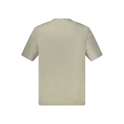 Hugo Boss Beigefarbenes T-Shirt aus Baumwolle