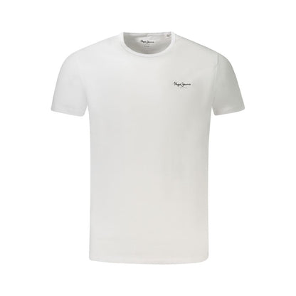 Pepe Jeans Weißes Baumwolle Männer T-Shirt