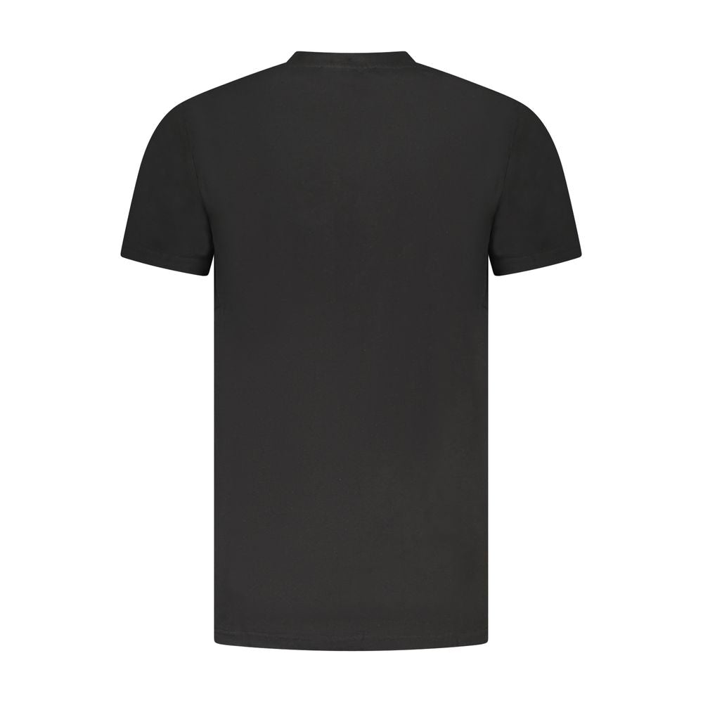 Cavalli Class Schwarzes Baumwolle Männer T-Shirt