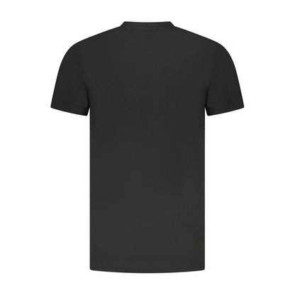 Cavalli Class Schwarzes Baumwolle Männer T-Shirt