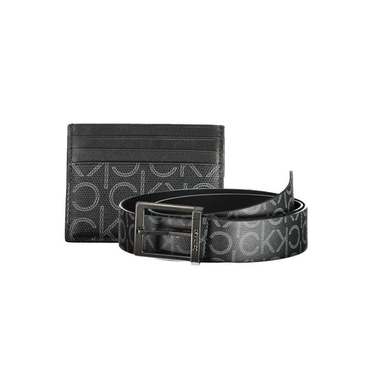 Calvin Klein Schwarzes Polyethylen Portemonnaie für Herren