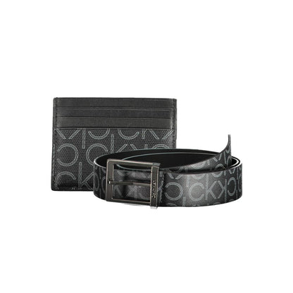Calvin Klein Schwarzes Polyethylen Portemonnaie für Herren