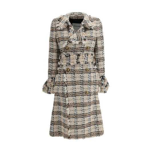 Burberry Karo-Bouclé-Mantel