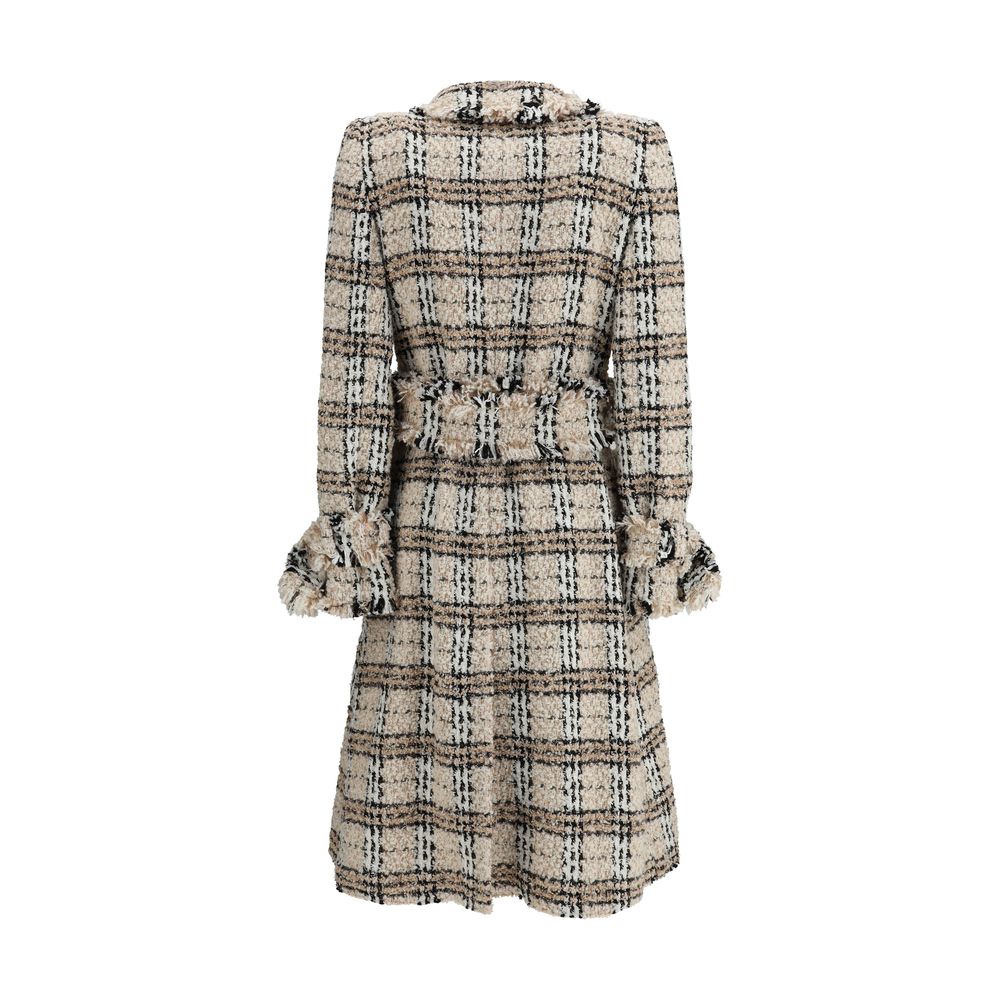 Burberry Karo-Bouclé-Mantel