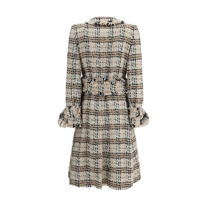 Burberry Karo-Bouclé-Mantel
