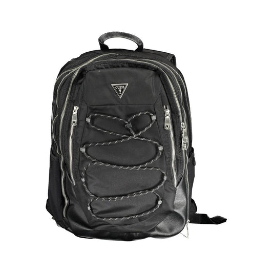 Guess Jeans Schwarzer Polyamid-Rucksack für Männer