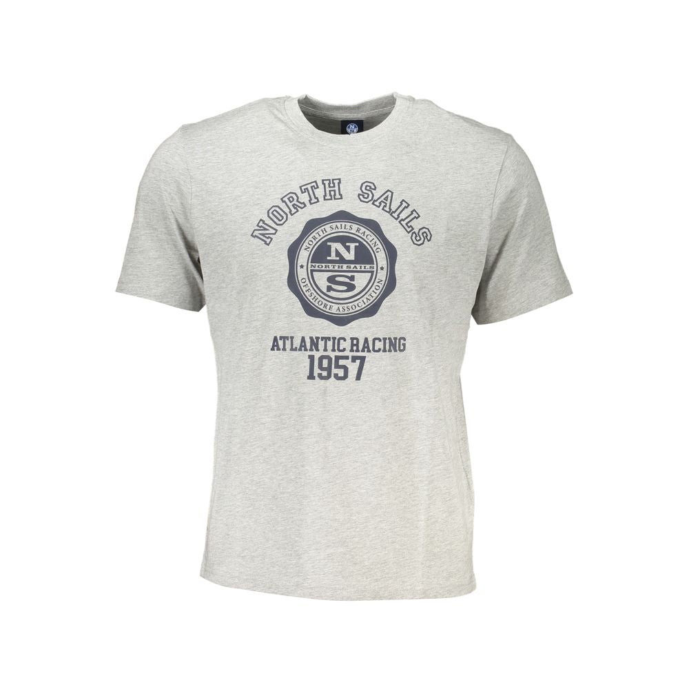 North Sails T-Shirt aus grauer Baumwolle