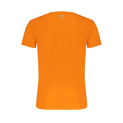 Trussardi Orangefarbenes T-Shirt aus Baumwolle