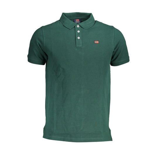 Norway 1963 Grünes Baumwoll-Poloshirt
