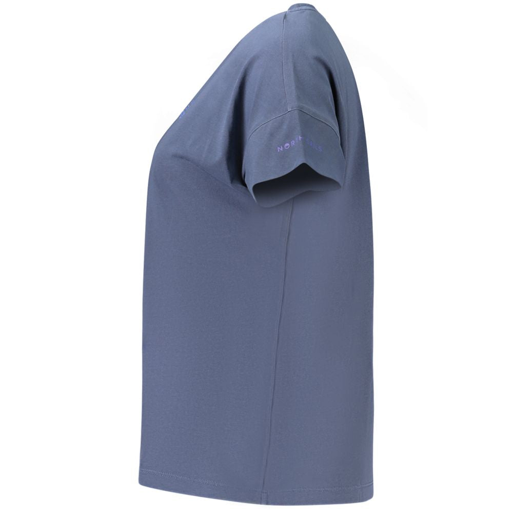 North Sails T-Shirt aus blauer Baumwolle für Frauen