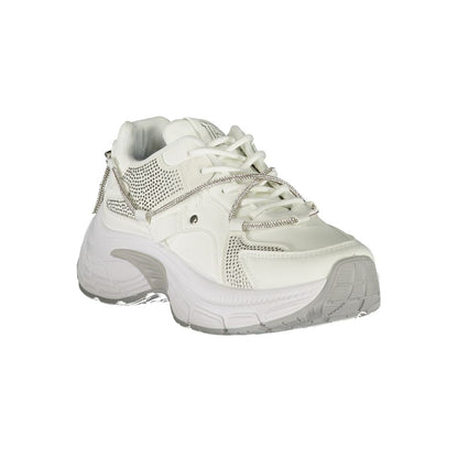 Laura Biagiotti Weißer Polyester Damen Sneaker