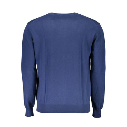 La Martina Blauer Baumwollpullover für Männer