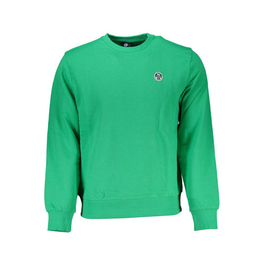 North Sails Grüner Baumwollpullover für Männer