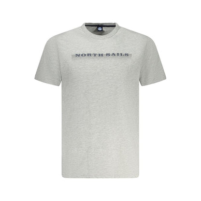 North Sails Braunes Baumwoll-T-Shirt für Männer