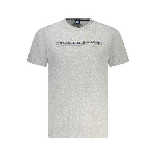 North Sails Braunes Baumwoll-T-Shirt für Männer