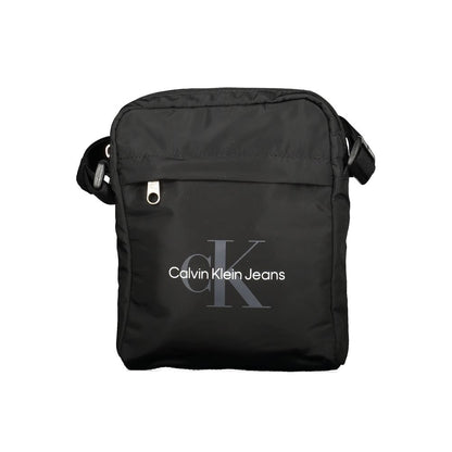 Calvin Klein Schwarze Polyester Männer Umhängetasche