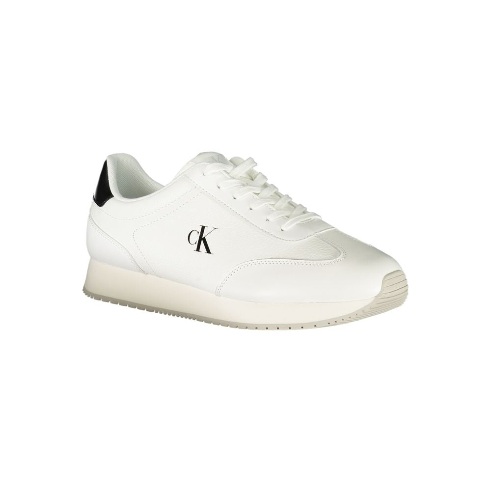Calvin Klein Weißes Leder Herren Sneaker
