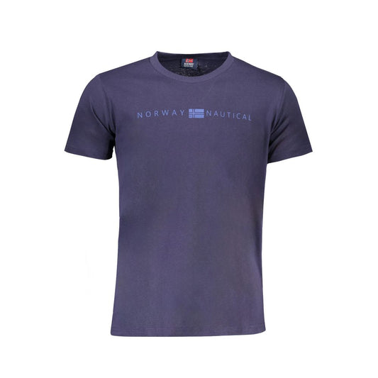 Norway 1963 T-Shirt aus blauer Baumwolle