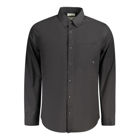 Calvin Klein Schwarzes Baumwollhemd