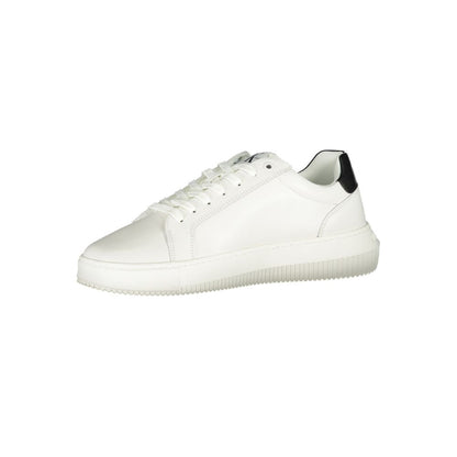 Calvin Klein Raffinierte weiße Schnürsenkel-Sneakers