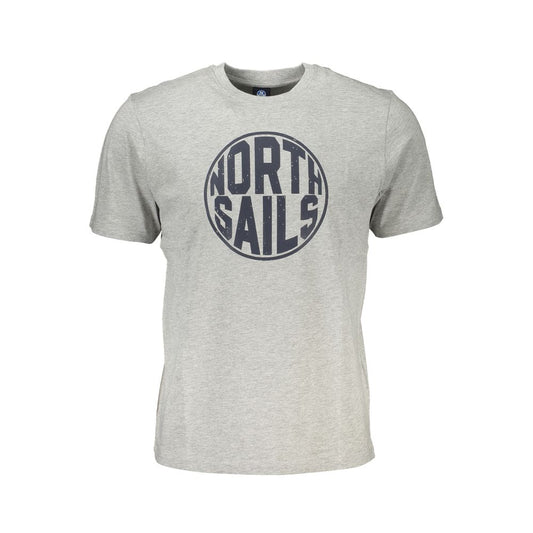 North Sails Braunes Baumwoll-T-Shirt für Männer