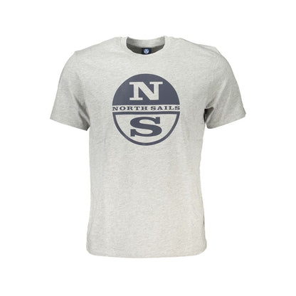 North Sails Braunes Baumwoll-T-Shirt für Männer