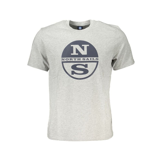 North Sails Braunes Baumwoll-T-Shirt für Männer