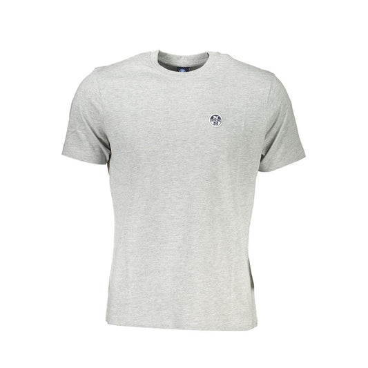 North Sails Braunes Baumwoll-T-Shirt für Männer