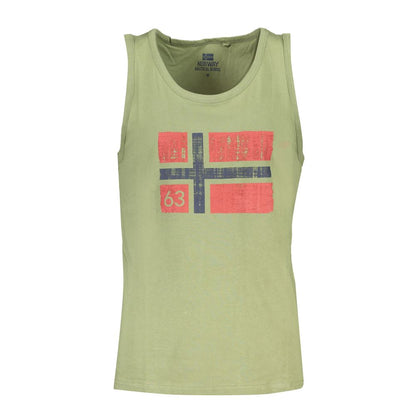 Norway 1963 Grünes Baumwollhemd für Männer