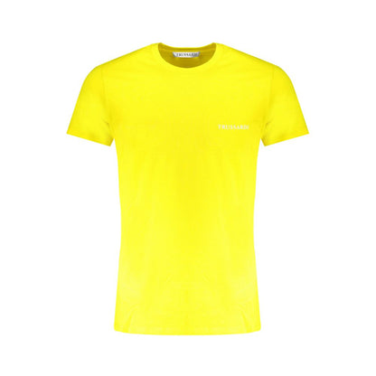 Trussardi T-Shirt aus gelber Baumwolle
