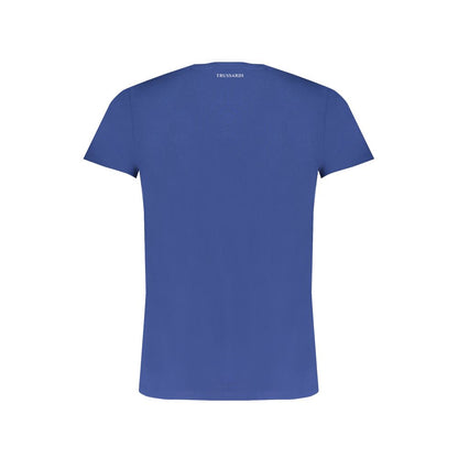 Trussardi T-Shirt aus blauer Baumwolle