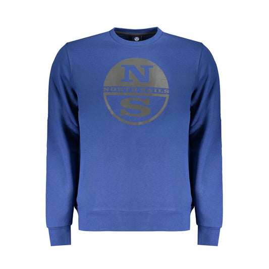 North Sails Blauer Baumwollpullover für Männer