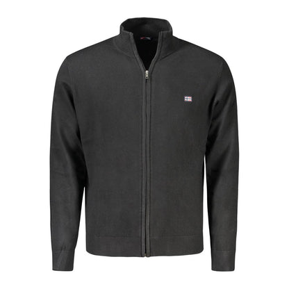 Norway 1963 Schwarze Polyamid-Strickjacke für Männer