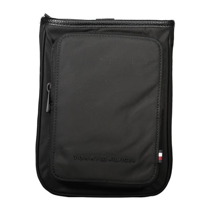 Tommy Hilfiger Schwarze Polyester Männer Umhängetasche
