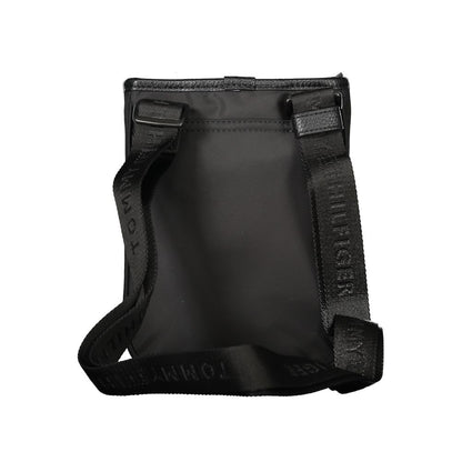 Tommy Hilfiger Schwarze Polyester Männer Umhängetasche