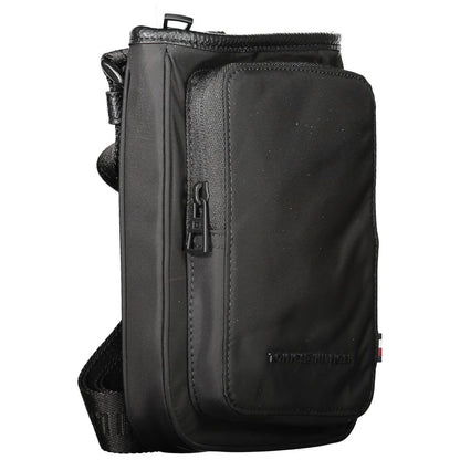 Tommy Hilfiger Schwarze Polyester Männer Umhängetasche
