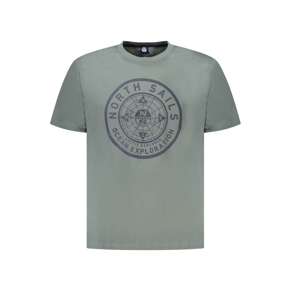 North Sails Grünes Baumwolle Männer T-Shirt
