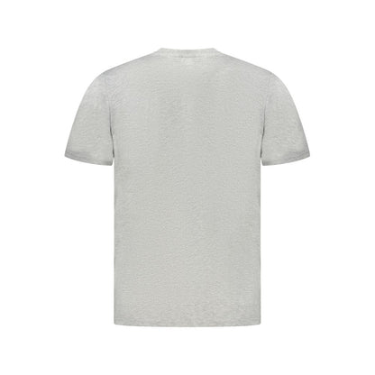 North Sails Braunes Baumwoll-T-Shirt für Männer