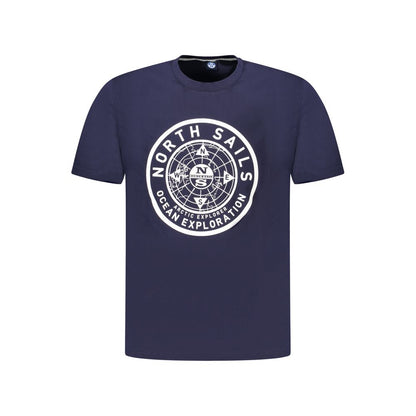 North Sails Blau Baumwolle Männer T-Shirt
