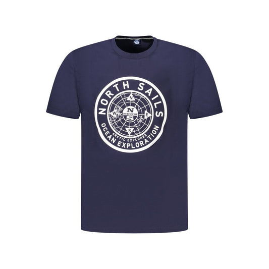 North Sails Blau Baumwolle Männer T-Shirt