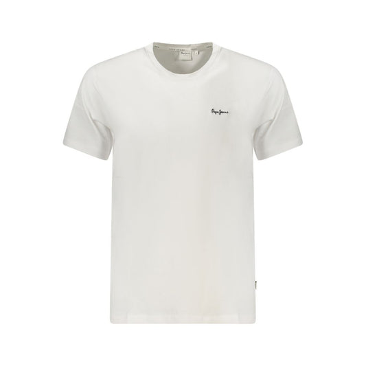 Pepe Jeans Weißes Baumwolle Männer T-Shirt